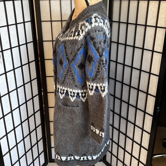 Free People Mohair Blend Long Sweater Coat - Picture 4 of 8